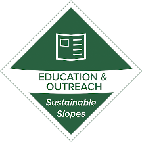 Education & Outreach Sustainable Slopes badge