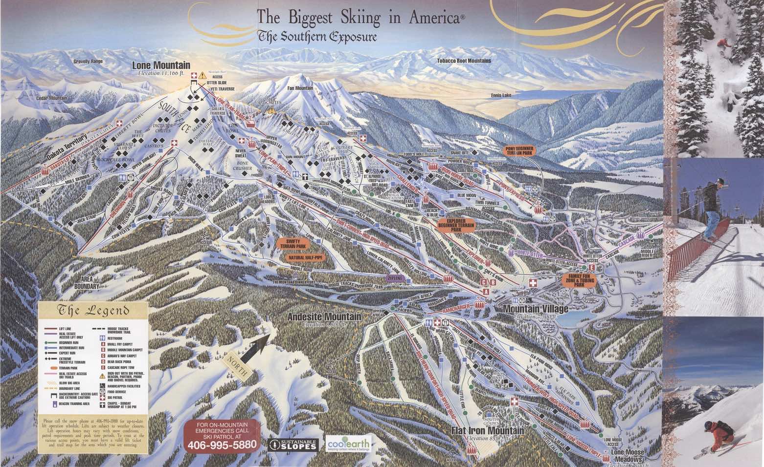 Big Sky Trail Map from 2007