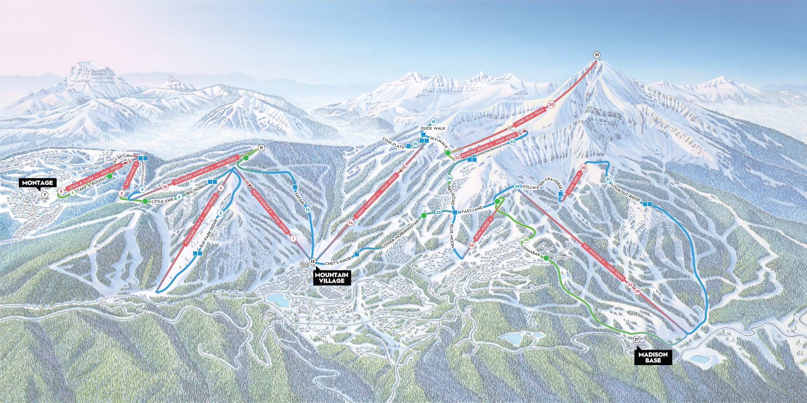 Ski the Sky Loop Map