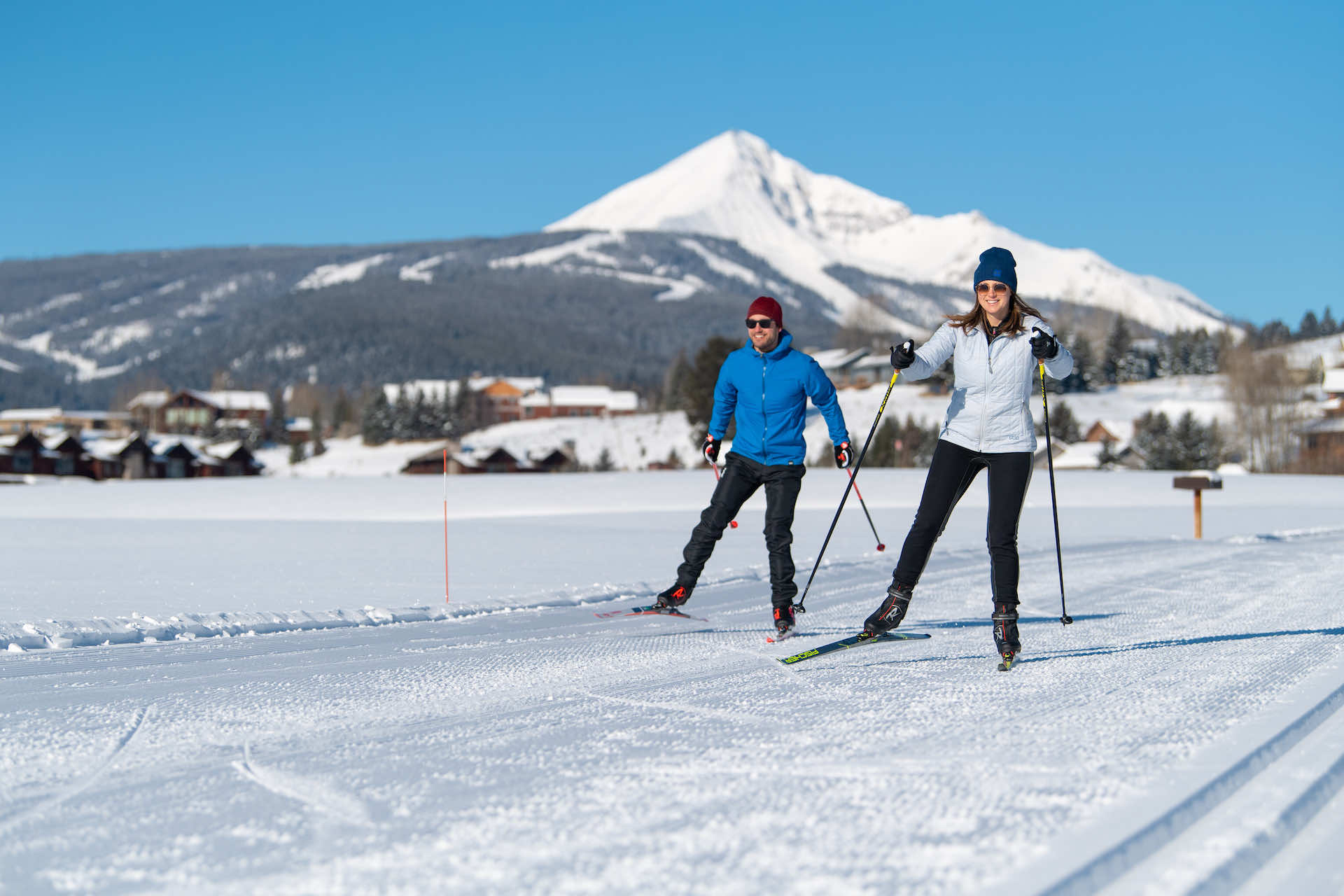 Nordic Skiing and Cross Country Skiing Big Sky Resort, Montana