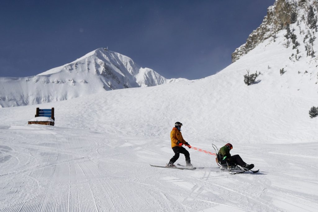 Sit Skier and Guide